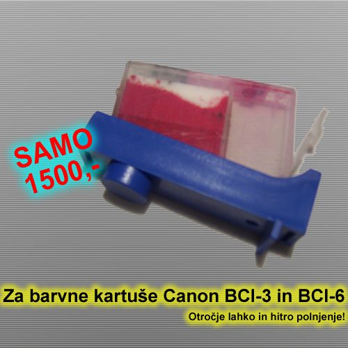 Refill adapter Canon BCI-3/6 barvni, bci-3,bci-6